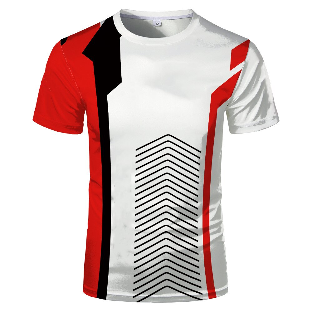 Creative new fashion 3D digital printing T-shirt summer breathable and comfortable men and women with short sleeves