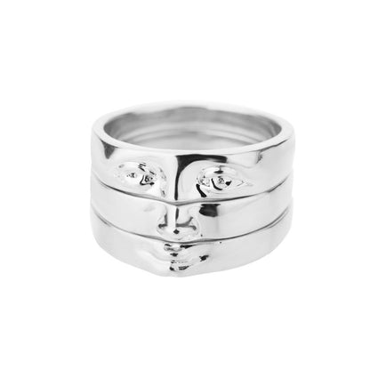 Ring for Men and Women: Egyptian African Queen Charming African Goddess Handpiece with Adjustable Opening Ring