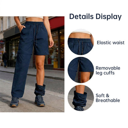 Women's Convertible Hiking Pants - Waterproof Quick-Dry Cargo Trousers with Zip-Off Legs for Camping, Fishing & Travel
