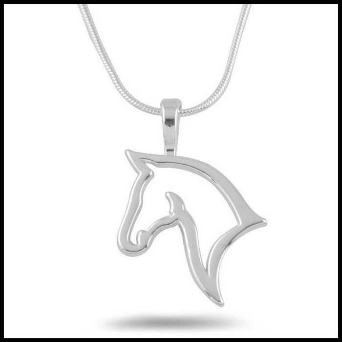 cute animal horse Pendant Necklace For Women fashion dress Clothing Costume Jewelry Accessories