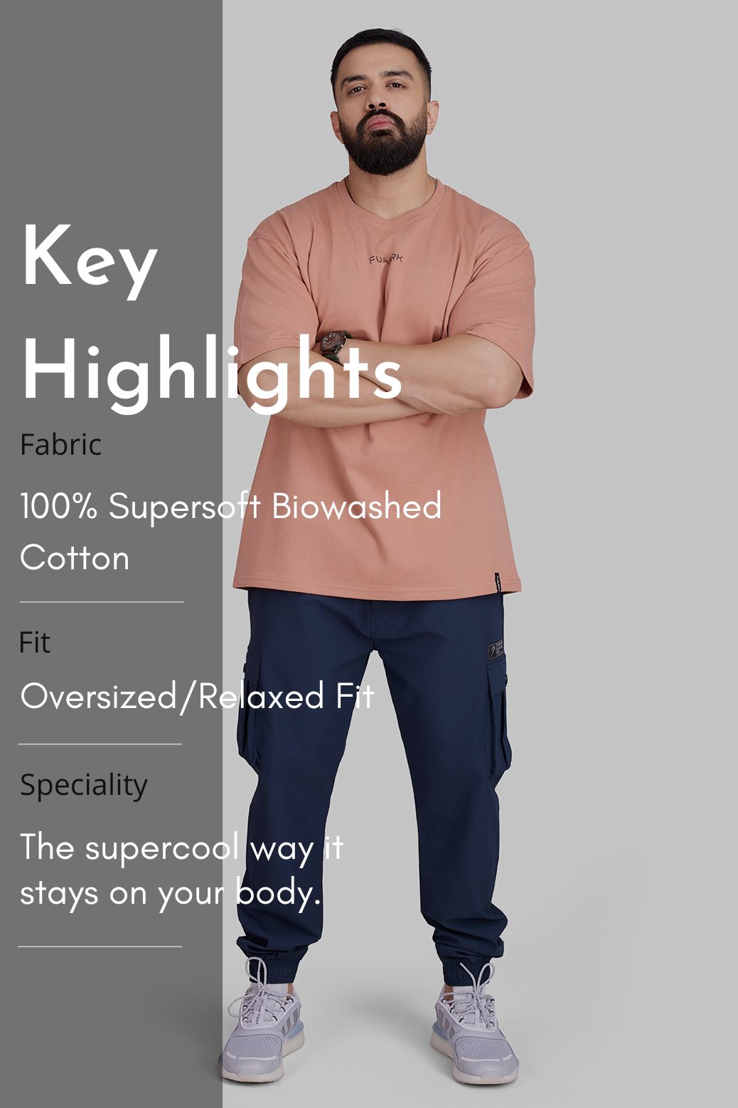 Element Oversized T-shirts Warm Beige