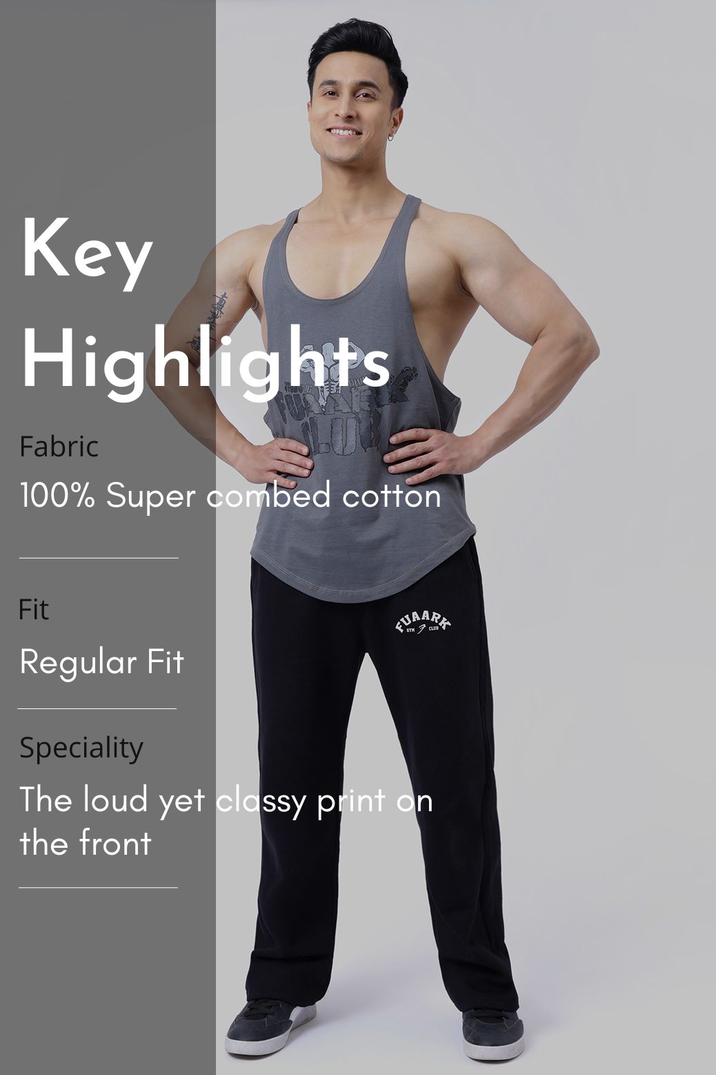 Fuaark Club Stringer Grey