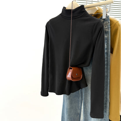 High Neck Slim Fit Long Sleeve Top