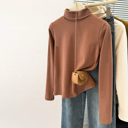 High Neck Slim Fit Long Sleeve Top