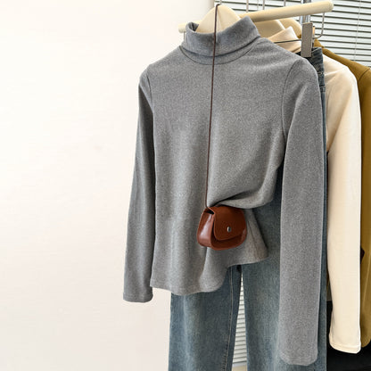 High Neck Slim Fit Long Sleeve Top
