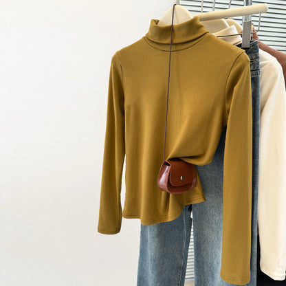 High Neck Slim Fit Long Sleeve Top
