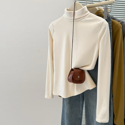 High Neck Slim Fit Long Sleeve Top