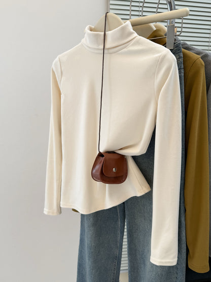 High Neck Slim Fit Long Sleeve Top