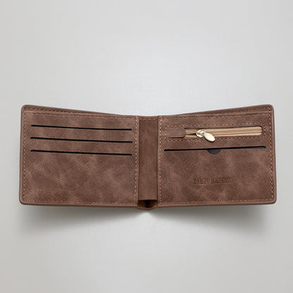 Retro Men's Short PU Wallet