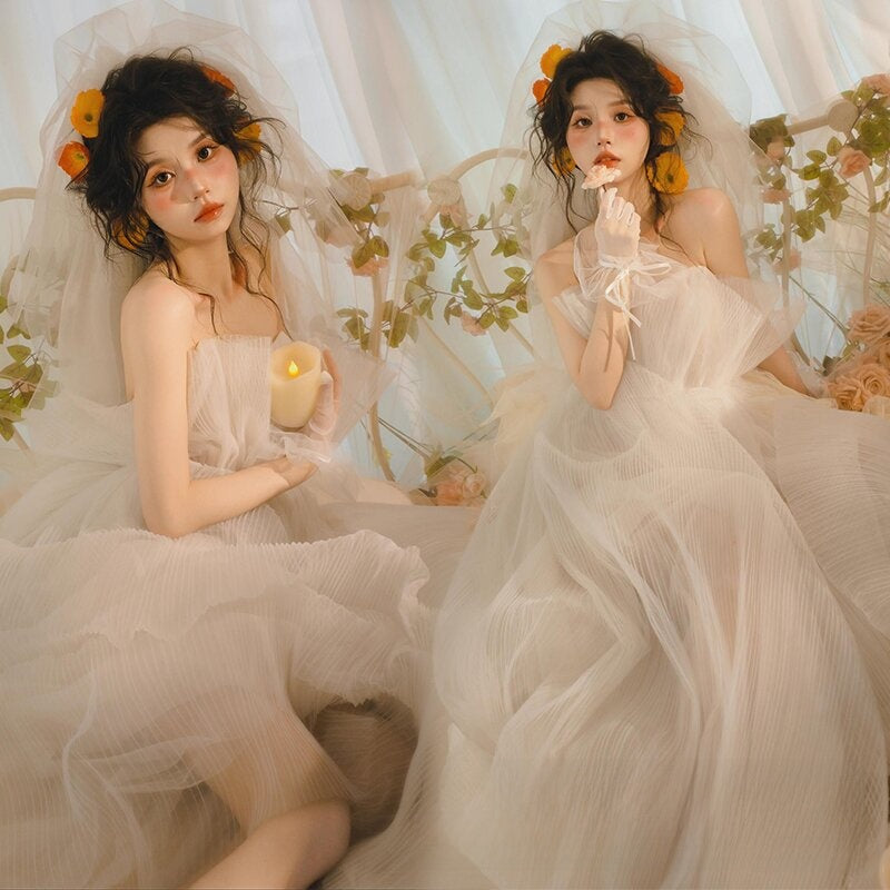 Photo Studio Spring Theme Long Dress