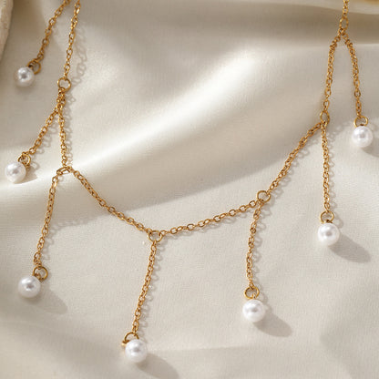 Tassel Pearl Necklace