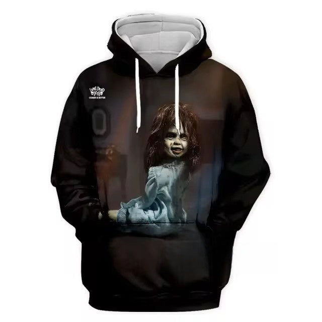 3d digital printing street men's crown sweatshirt