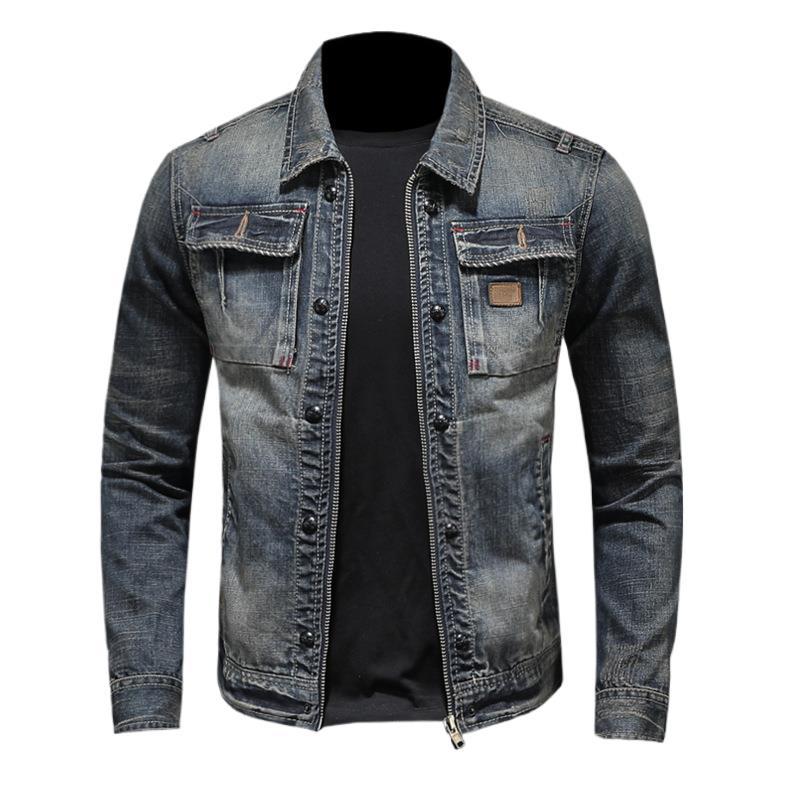 Slim Fit Denim Jacket for Men