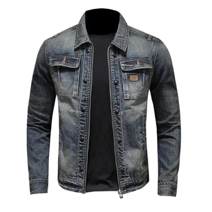 Slim Fit Denim Jacket for Men