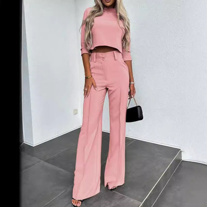 Women's Casual Two-Piece Trousers Set