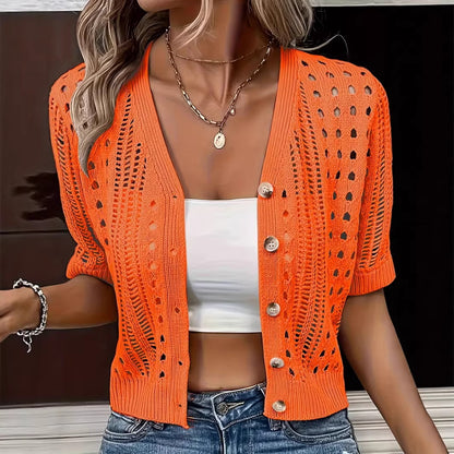 Women's Lace Knit Cardigan