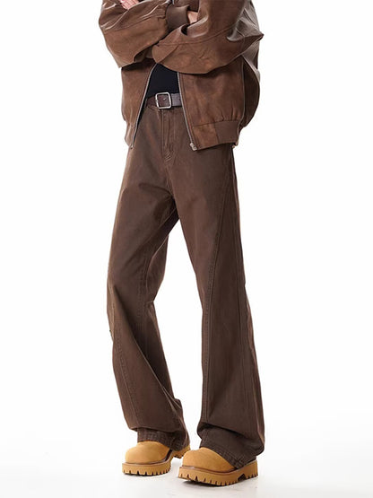 Mens Straight Leg Denim Pants