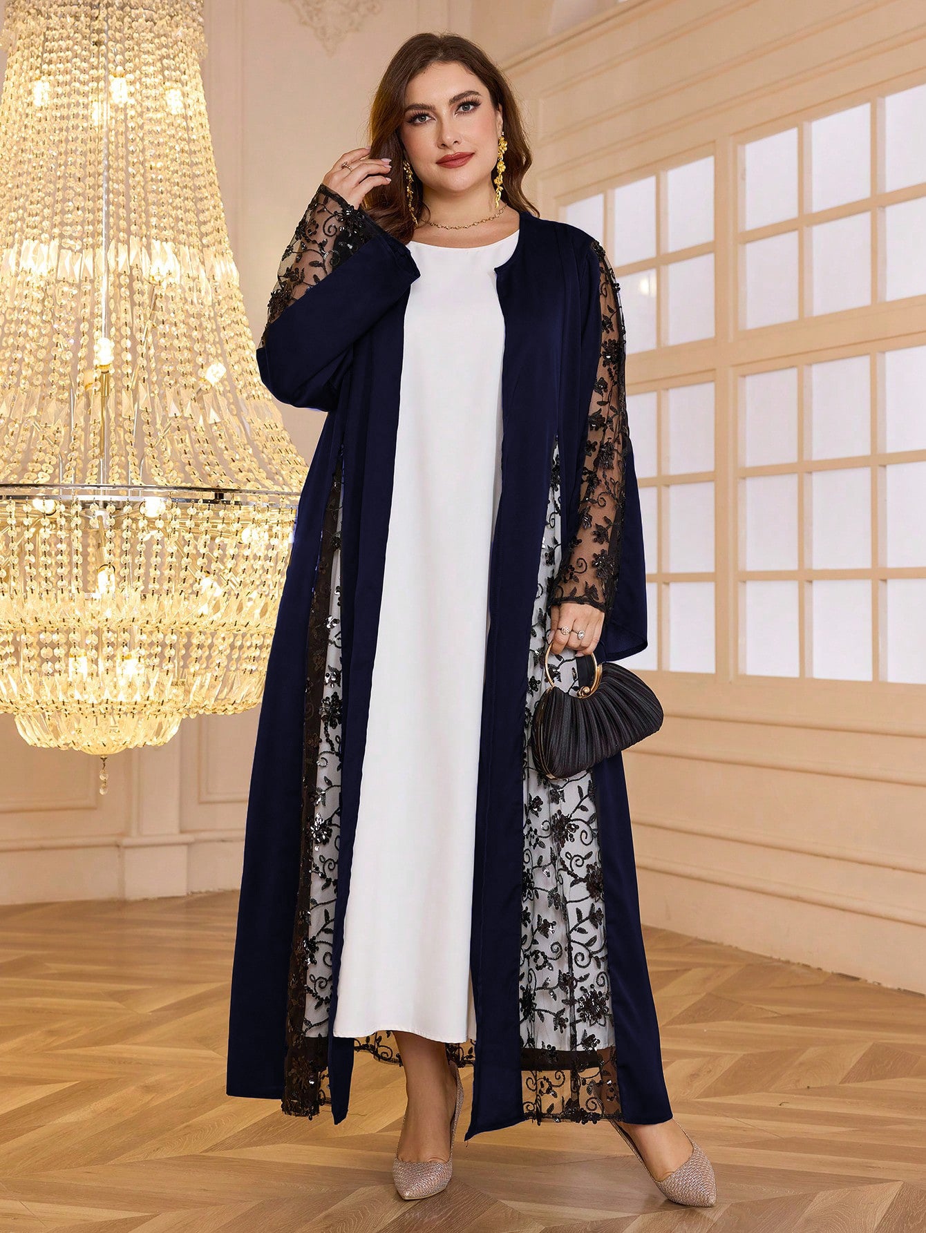 Robe Beaded Lady Dress