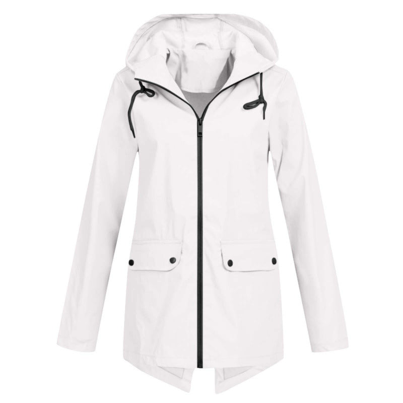 Lightweight Hooded Windproof Jacket for Women