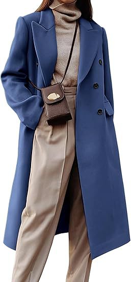 Double-Breasted Slim Outwear Coat