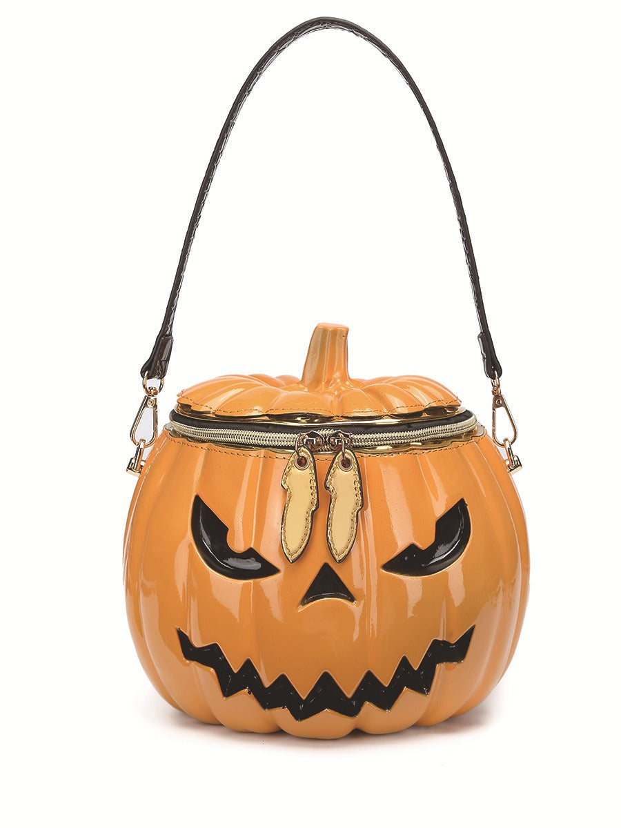 3D Pumpkin Head Shoulder Bag