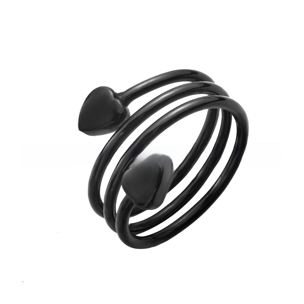Heart Shaped Magnetic Stainless Steel Ring