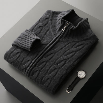 Knitted sweater coat