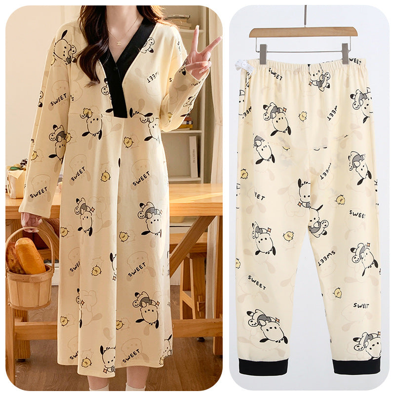 Postpartum sleep gown
