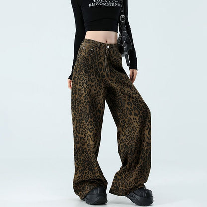 Coffee Brown Leopard Pants