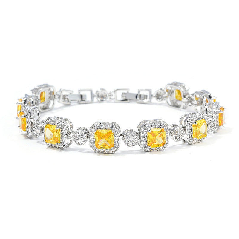 Adjustable full diamond bracelet for women