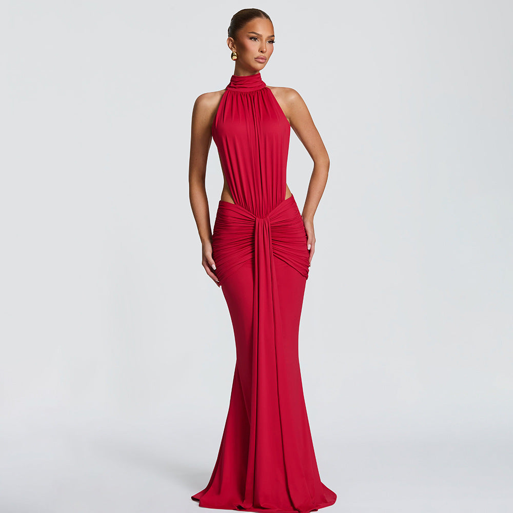 Elegant Backless Mermaid Evening Dress