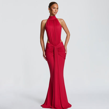 Elegant Backless Mermaid Evening Dress