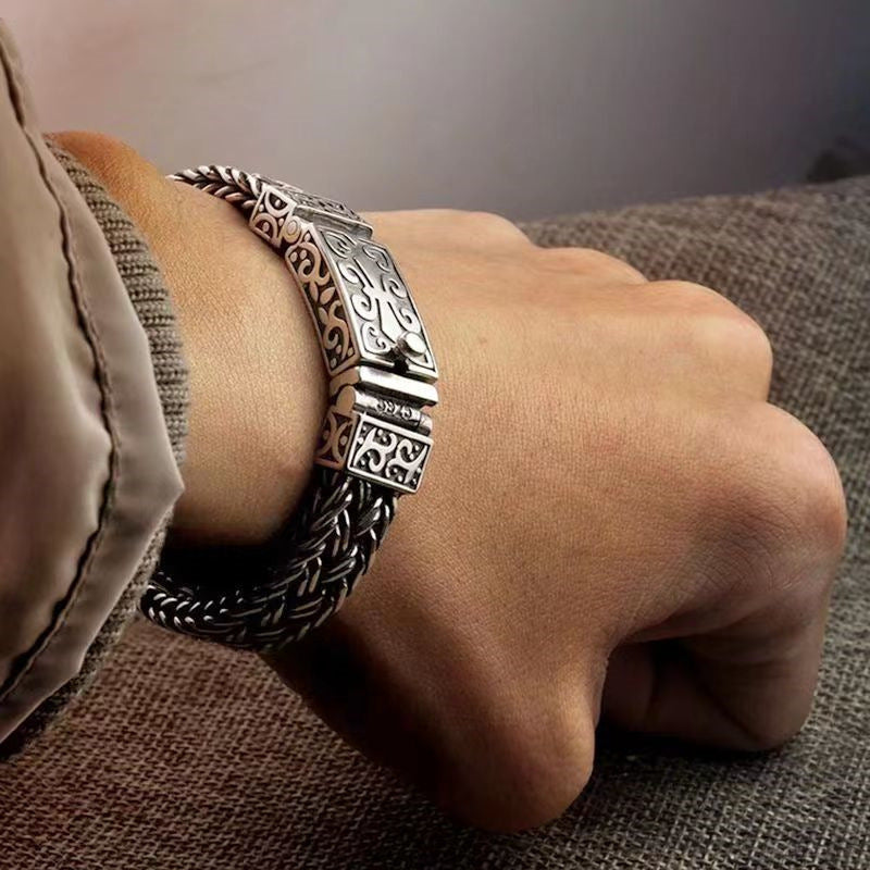 Handwoven Wide Chunky Bracelet