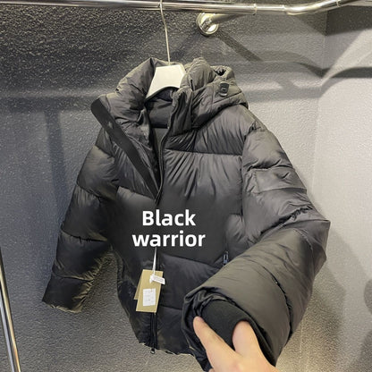 Plaid cotton-padded jacket