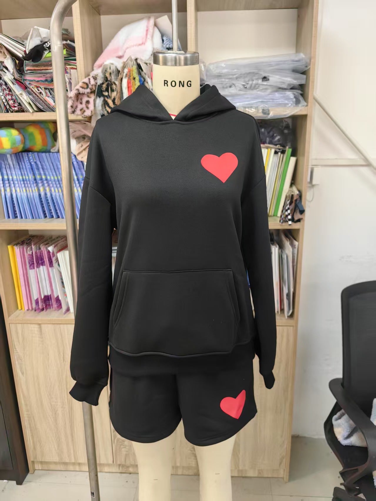 Women's Hooded Pullover Sweatshirt Set