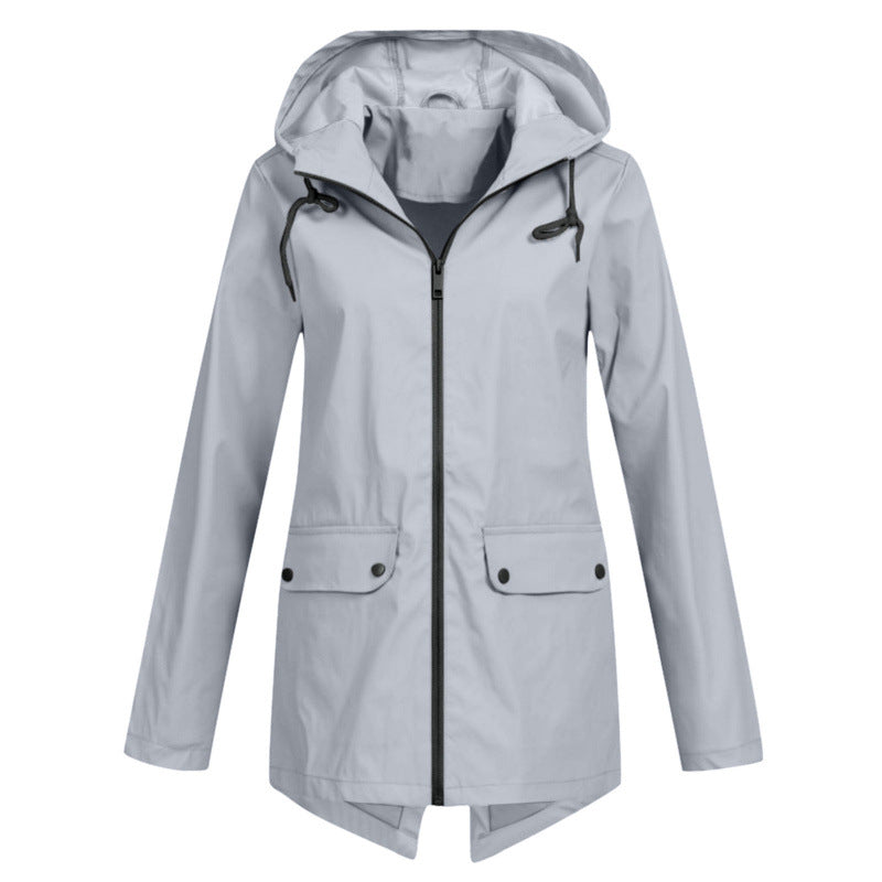 Lightweight Hooded Windproof Jacket for Women