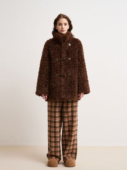 Women's sheepskin fur coat