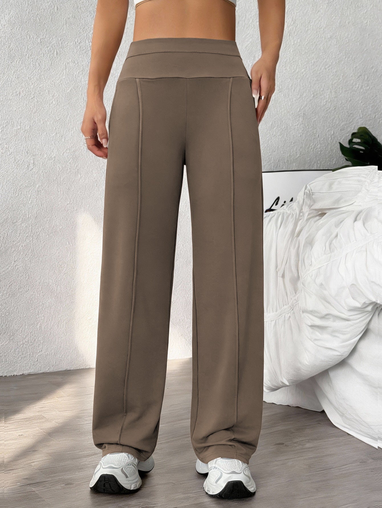 Womens Straight-Leg Fitness Yoga Pants