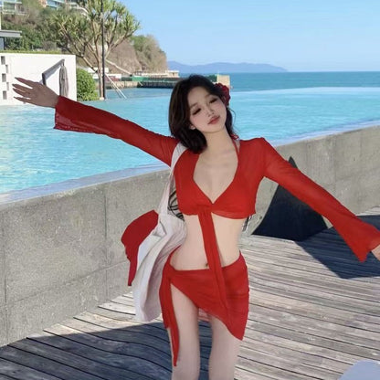 Women's Long Sleeve Bikini Set