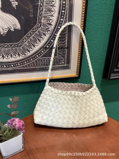 Genuine leather hand-woven bags