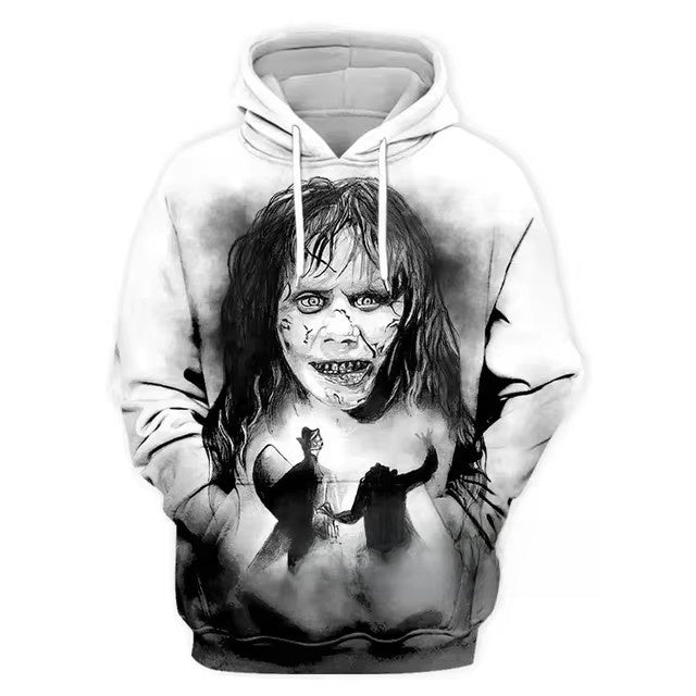 3d digital printing street men's crown sweatshirt