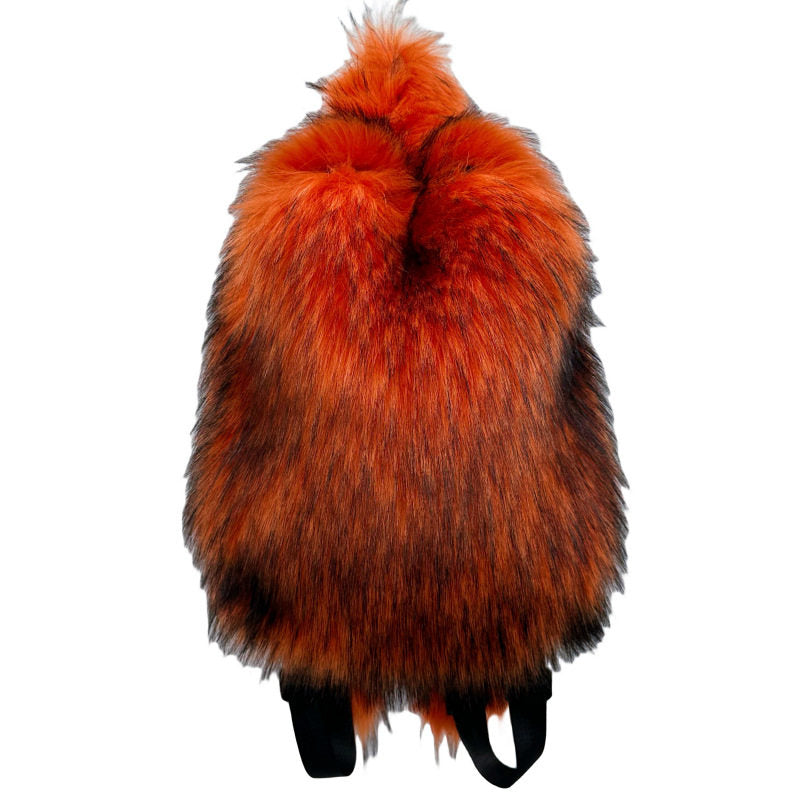 Ciseonik Hot-Selling School Bag, Fur Backpack, Women's Furry Bag, New Versatile Travel Plush Backpack