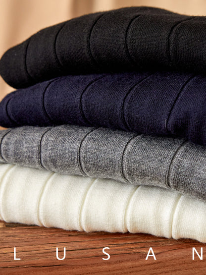 Mens Half Turtleneck Wool Blend Sweater