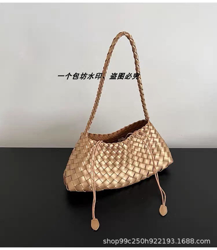 Genuine leather hand-woven bags