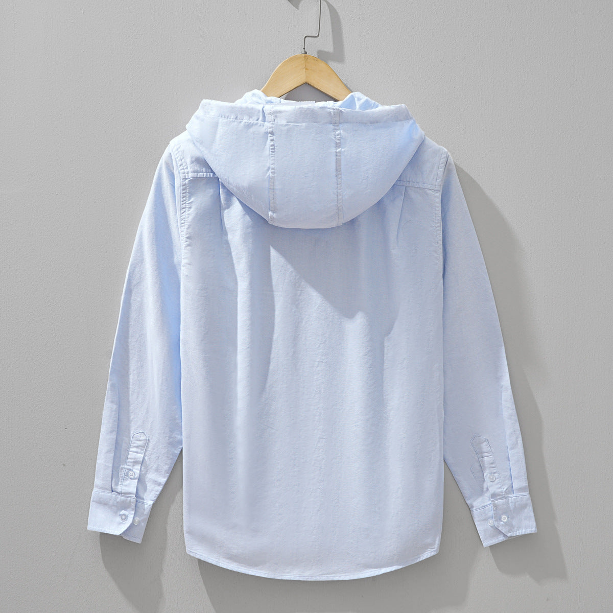 Trendy Hooded Long-Sleeve Shirt