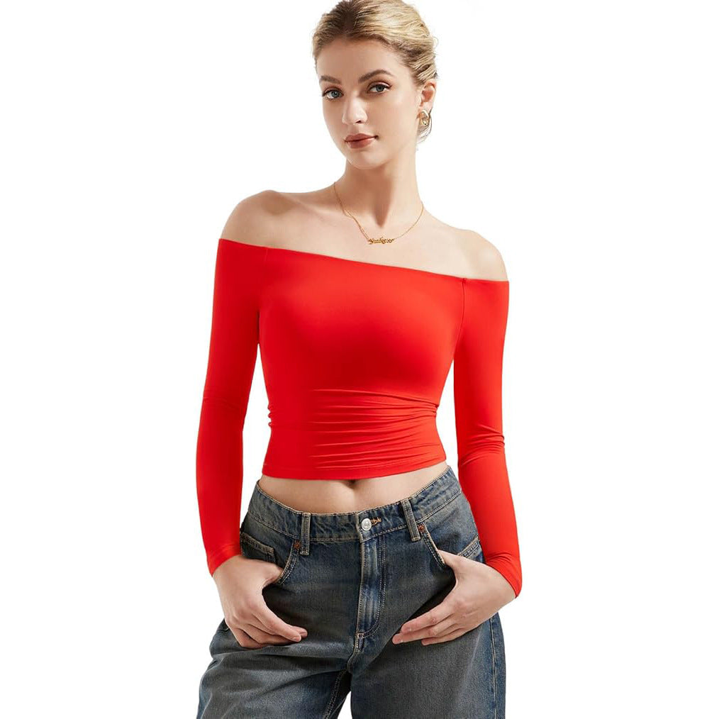 One-shoulder T-shirt