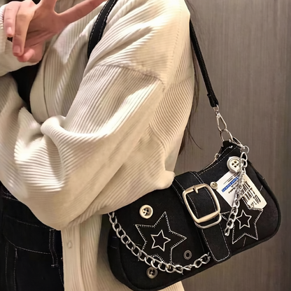 Spicy Girl Denim Underarm Bag