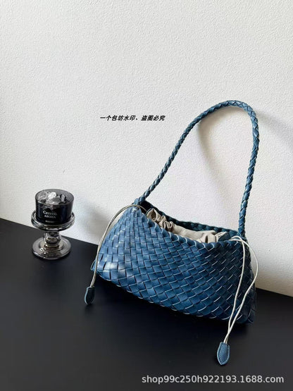 Genuine leather hand-woven bags