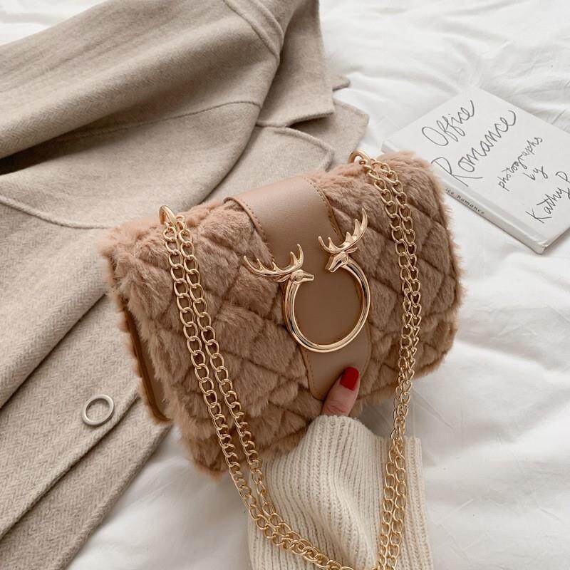 Women's plush small bag