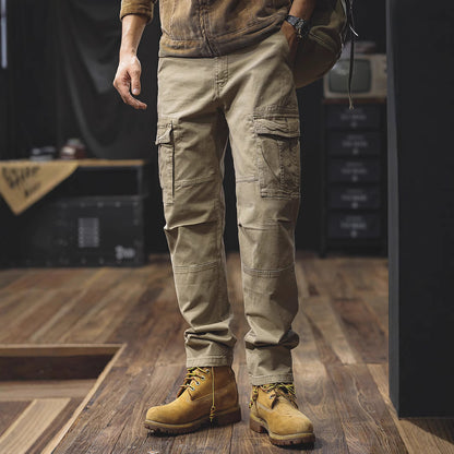 Retro Paratrooper Straight Cargo Pants